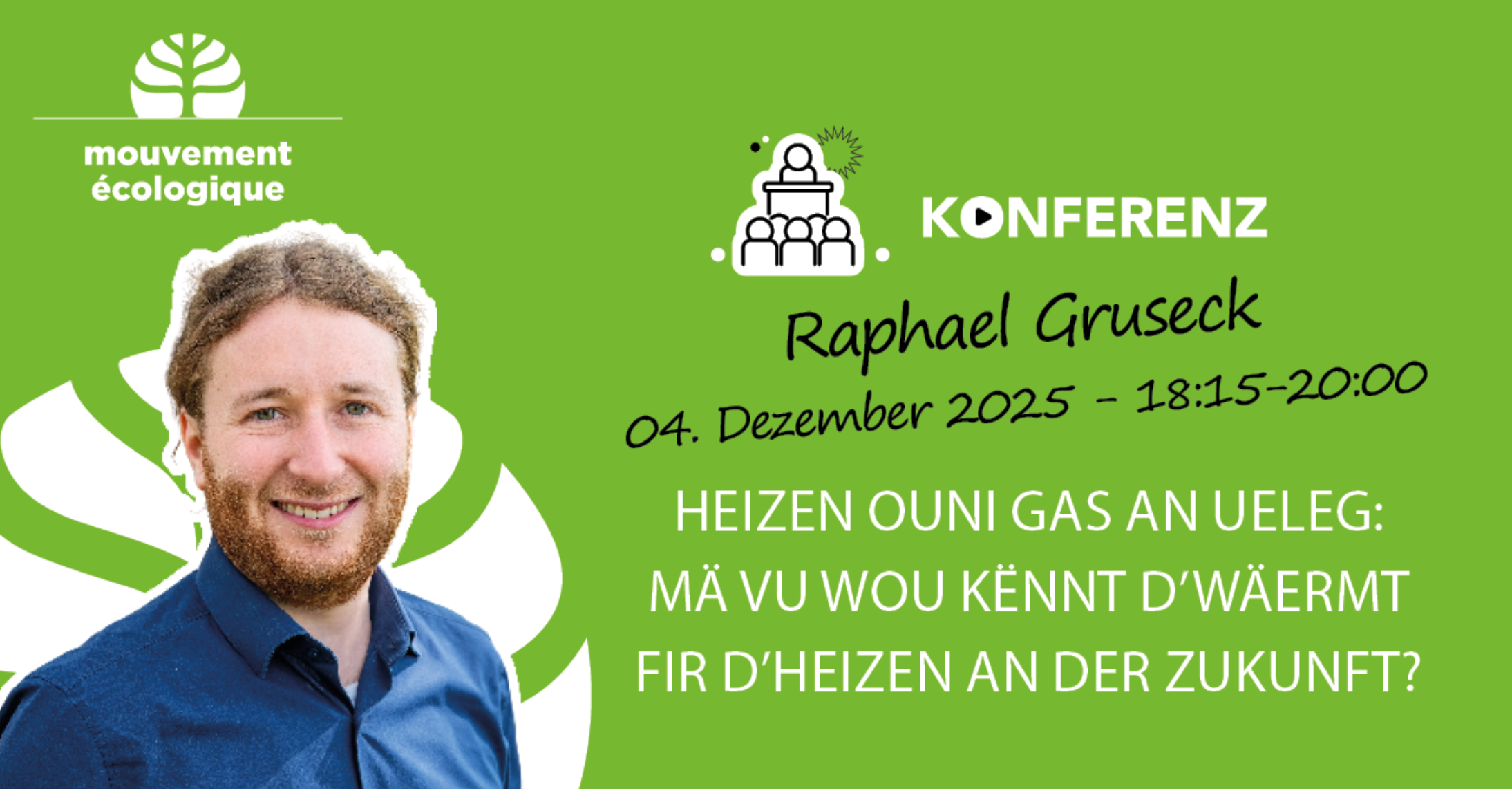 Online-Konferenz: Heizen ouni Gas an Ueleg: Mä vu wou kënnt d’Wäermt fir d’Heizen an der Zukunft?