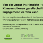 Kurzvortrag/Austauschrunde: Von der Angst ins Handeln – wie aus Klimaemotionen gesellschaftliches Engagement werden kann