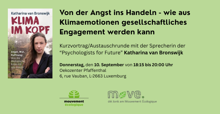 Kurzvortrag/Austauschrunde: Von der Angst ins Handeln – wie aus Klimaemotionen gesellschaftliches Engagement werden kann